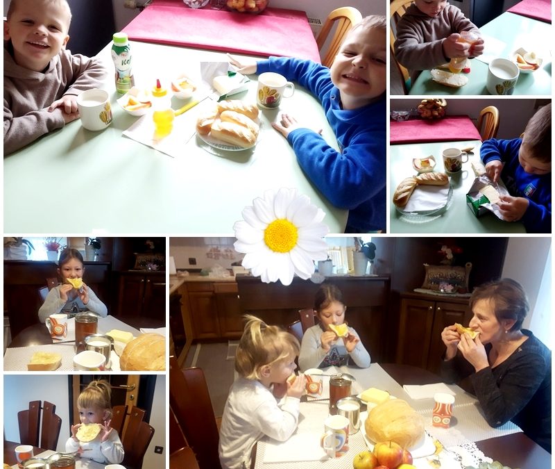 Tradicionalni slovenski zajtrk so si vrtčevski otroci pripravili tudi doma